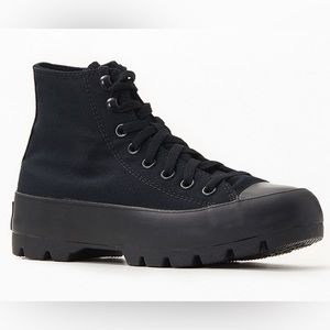 Converse Black Chuck Taylor All Star Lugged High Top Sneakers, Women’s size 10